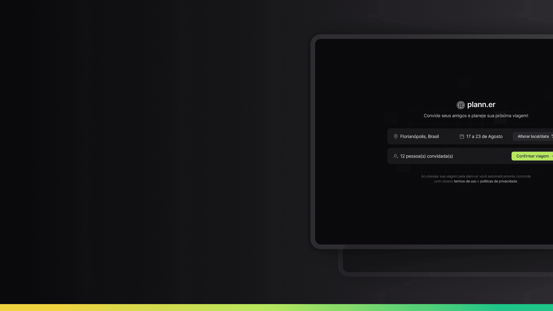 Screenshot do projeto Planner Io